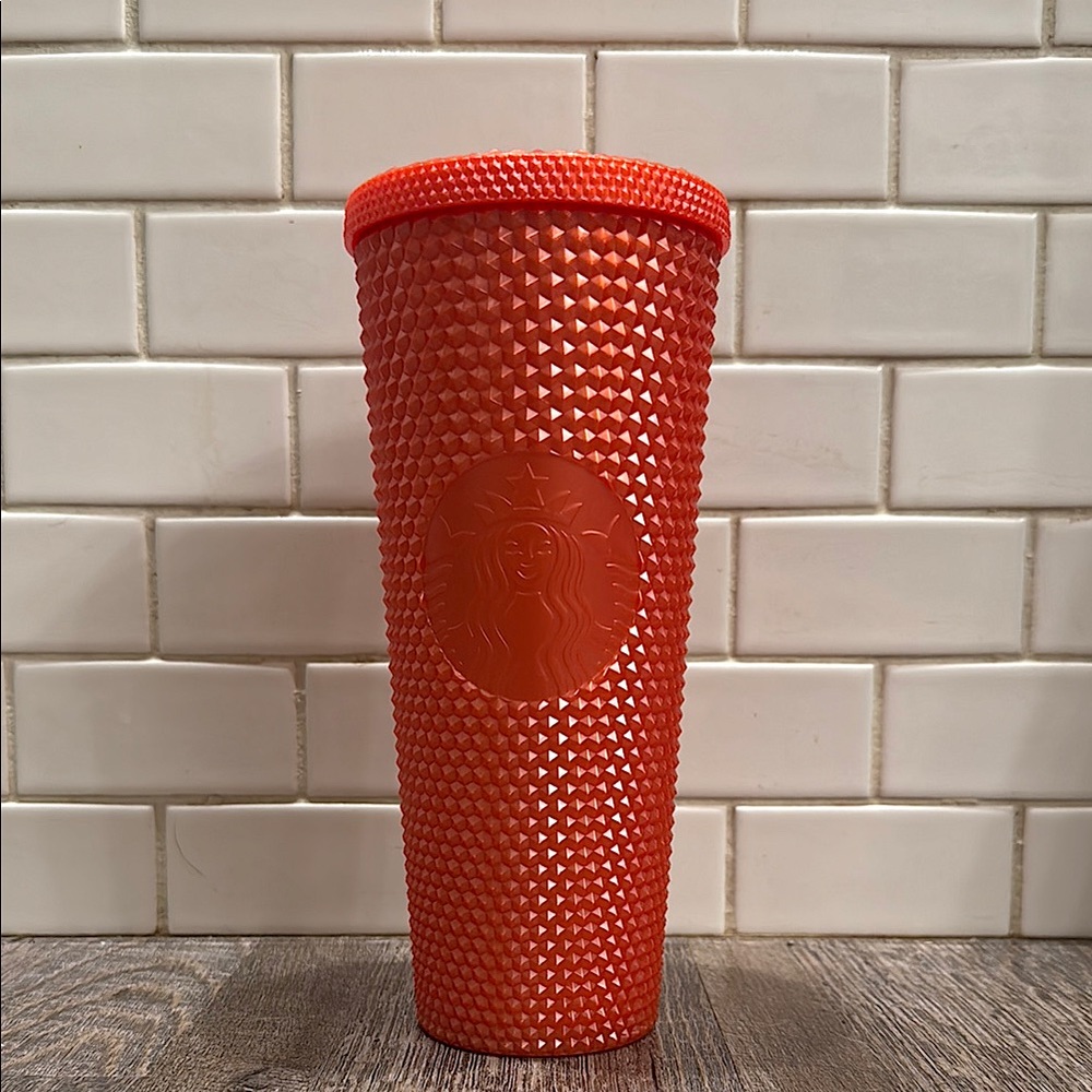 Starbucks Fall 2022 Bling Pearl Studded Tumbler Venti 24oz Cold Cup. No straw